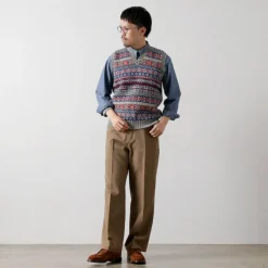 JAMIESONS / Fair Isle V-neck Vest
