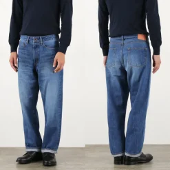 JAPAN BLUE JEANS / J504 Circle Loose 12.5oz African Cotton Selvic Used Wash
