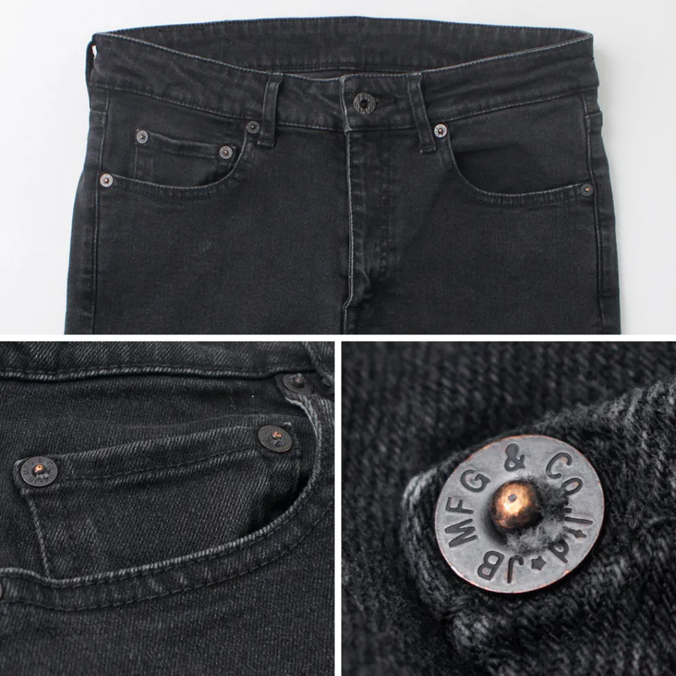 JAPAN BLUE JEANS / 12oz Hyper Stretch Slim Tapered Denim Faded Black
