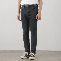 JAPAN BLUE JEANS / 12oz Hyper Stretch Slim Tapered Denim Faded Black