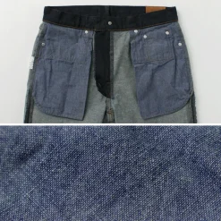 JAPAN BLUE JEANS / 12oz Stretch Center Crease 5P Denim One-washed