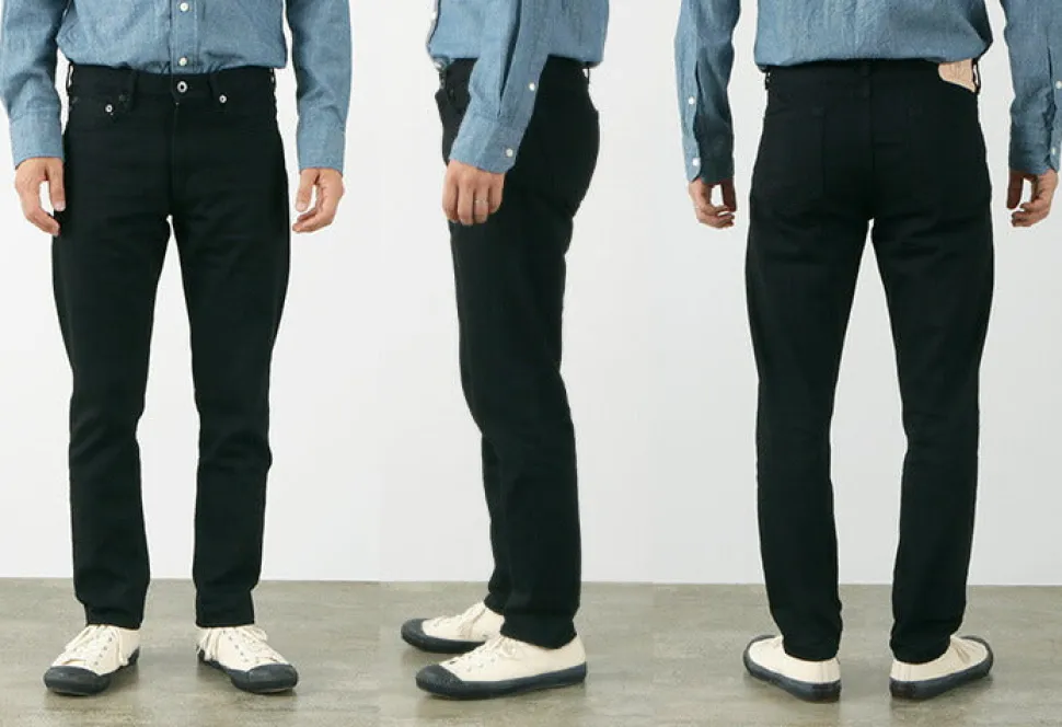 JAPAN BLUE JEANS / Prep 12oz Selvich Full Black Jeans