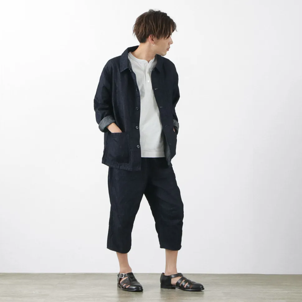 JAPAN BLUE JEANS / RJB7570 Cotton Linen Denim Knicker Trousers