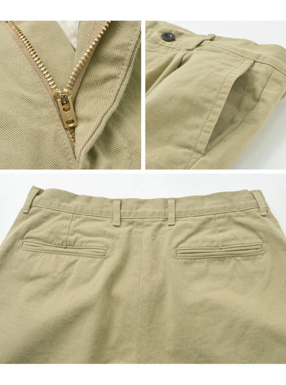 JAPAN BLUE JEANS / RJB802012oz selvedge chino 1-tuck wide trousers