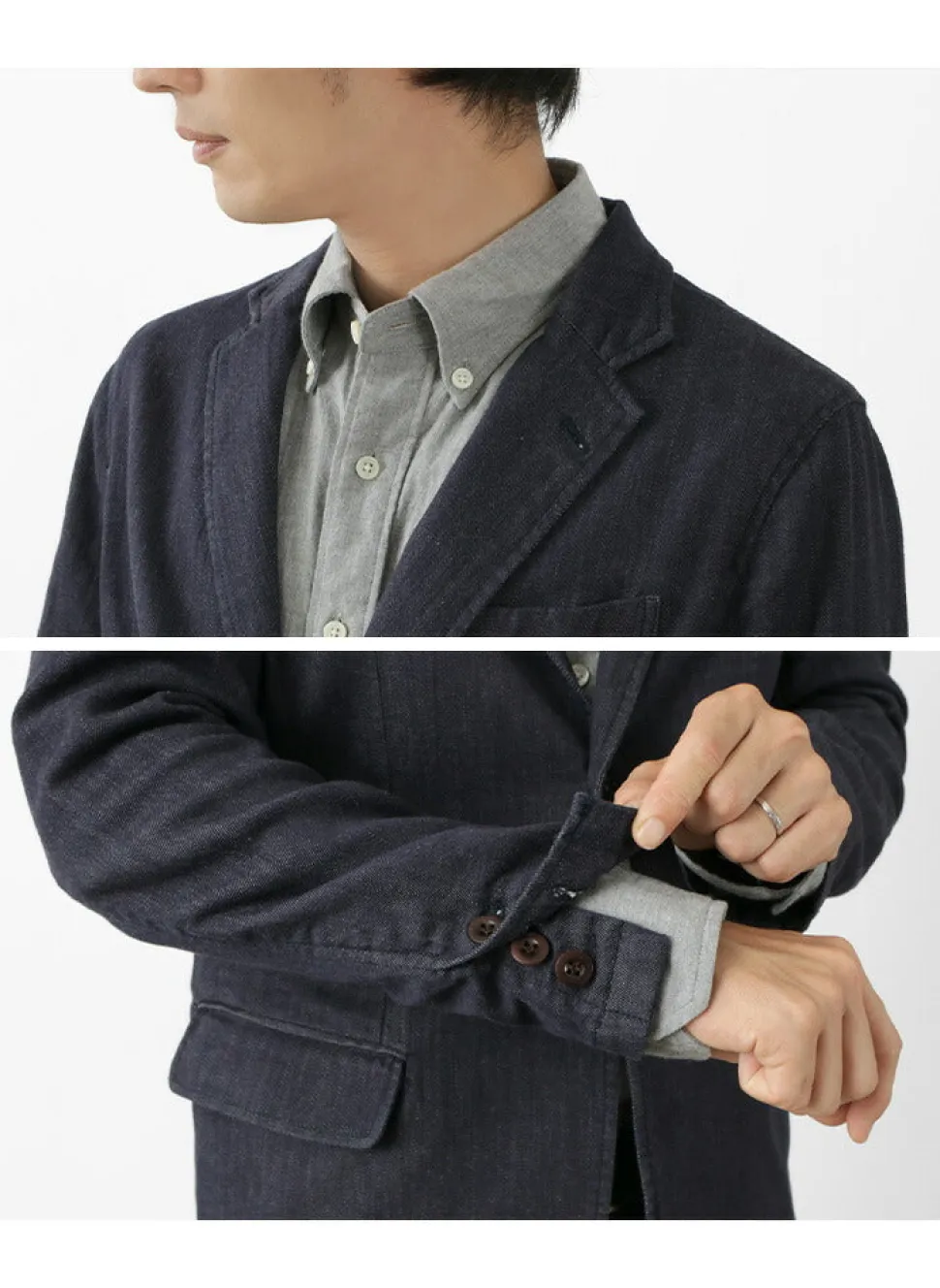 JAPAN BLUE JEANS / RJB3960 Shin Denim 8.5oz Officer Tailored Jacket