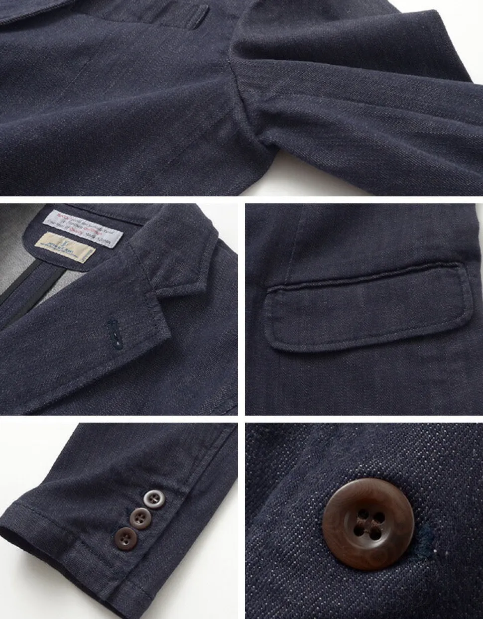 JAPAN BLUE JEANS / RJB3960 Shin Denim 8.5oz Officer Tailored Jacket