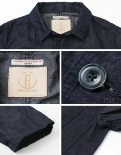 JAPAN BLUE JEANS / RJB7070 Summer French Coverall Jacket Cotton Linen Denim