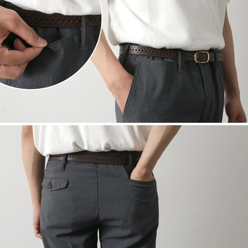 JAPAN BLUE JEANS / seersucker summer officer trousers