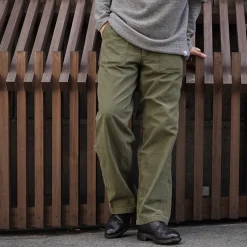 JAPAN BLUE JEANS / Wide Baker Pants Sulphur-dyed Back Satin