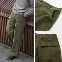 JAPAN BLUE JEANS / Wide Baker Pants Sulphur-dyed Back Satin