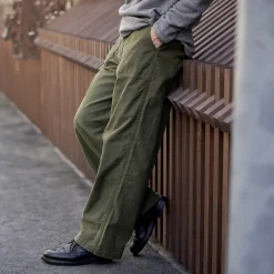 JAPAN BLUE JEANS / Wide Baker Pants Sulphur-dyed Back Satin