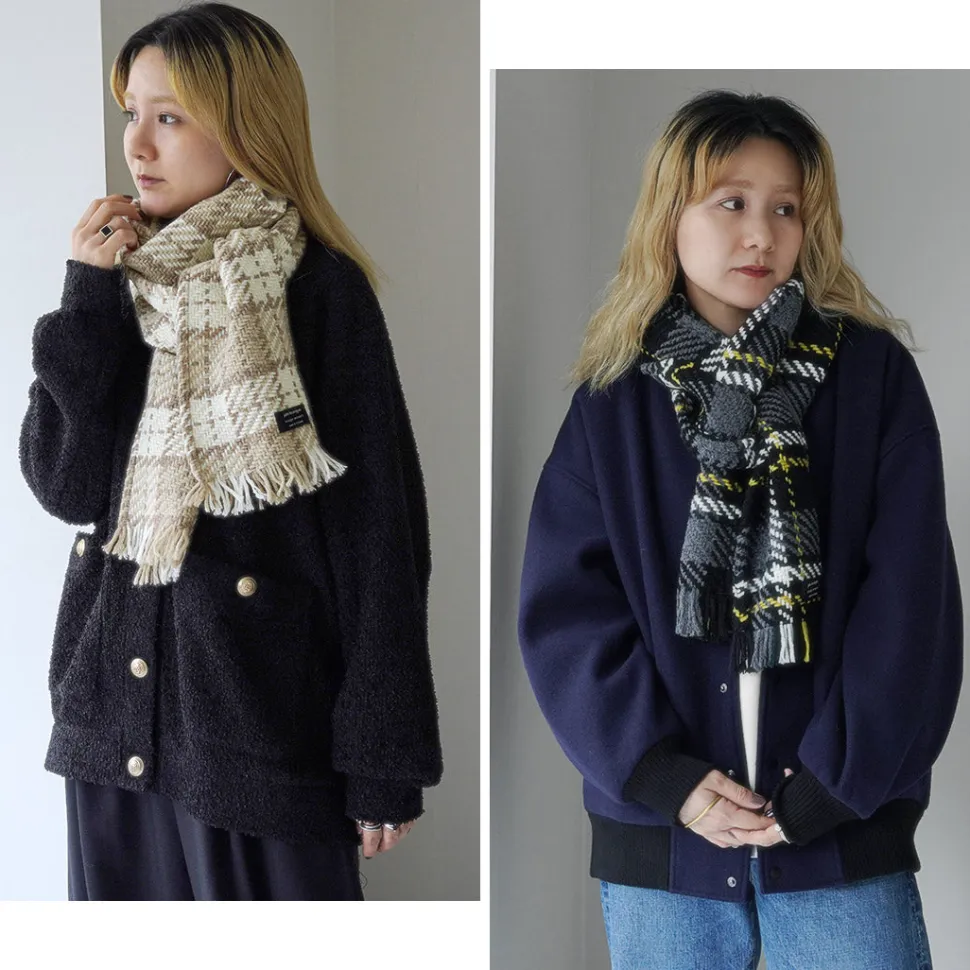 JOHN BRANIGAN / Irish Tweed Knit Scarf Scarf