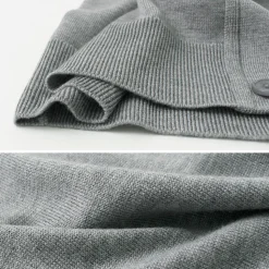 JOHN SMEDLEY / Merino Wool 24 Gauge V-Neck Knit Cardigan