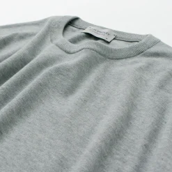 JOHN SMEDLEY / Sea Island Cotton 30 Gauge Crew Neck Knit