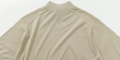 JOHN SMEDLEY / Sea Island Cotton 30 Gauge Mock Neck Knit