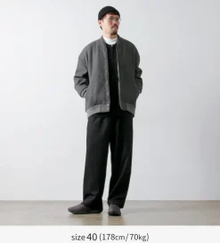 KELEN / Collarless Egg Jacket