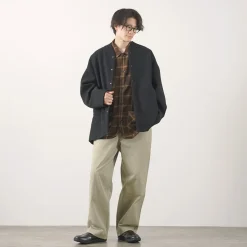 KELEN / Collarless Egg Jacket