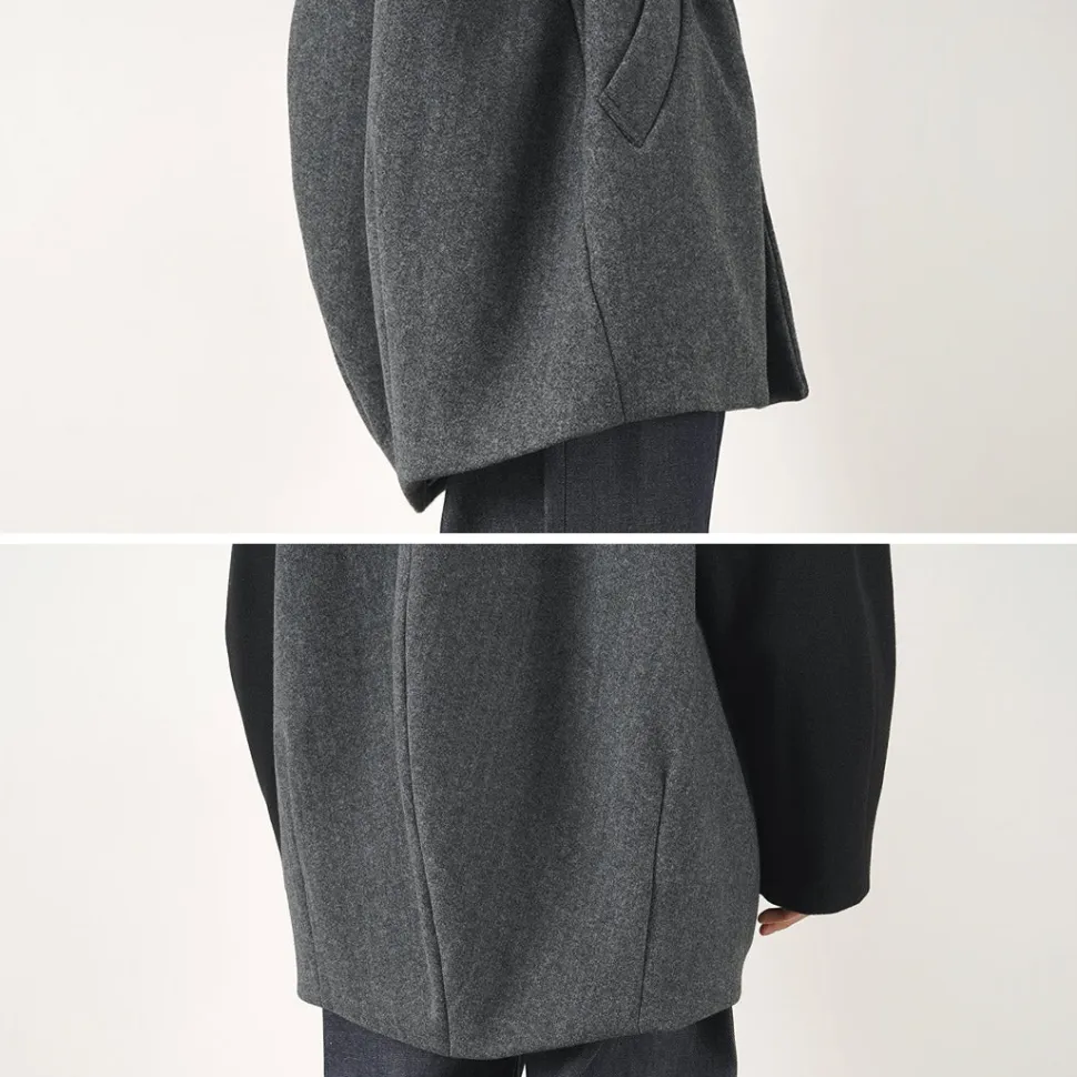 KELEN / Collarless Egg Jacket
