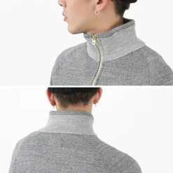 KEPANI / Great Smoky Raffybrushed-lining stand neck sweatshirt jacket
