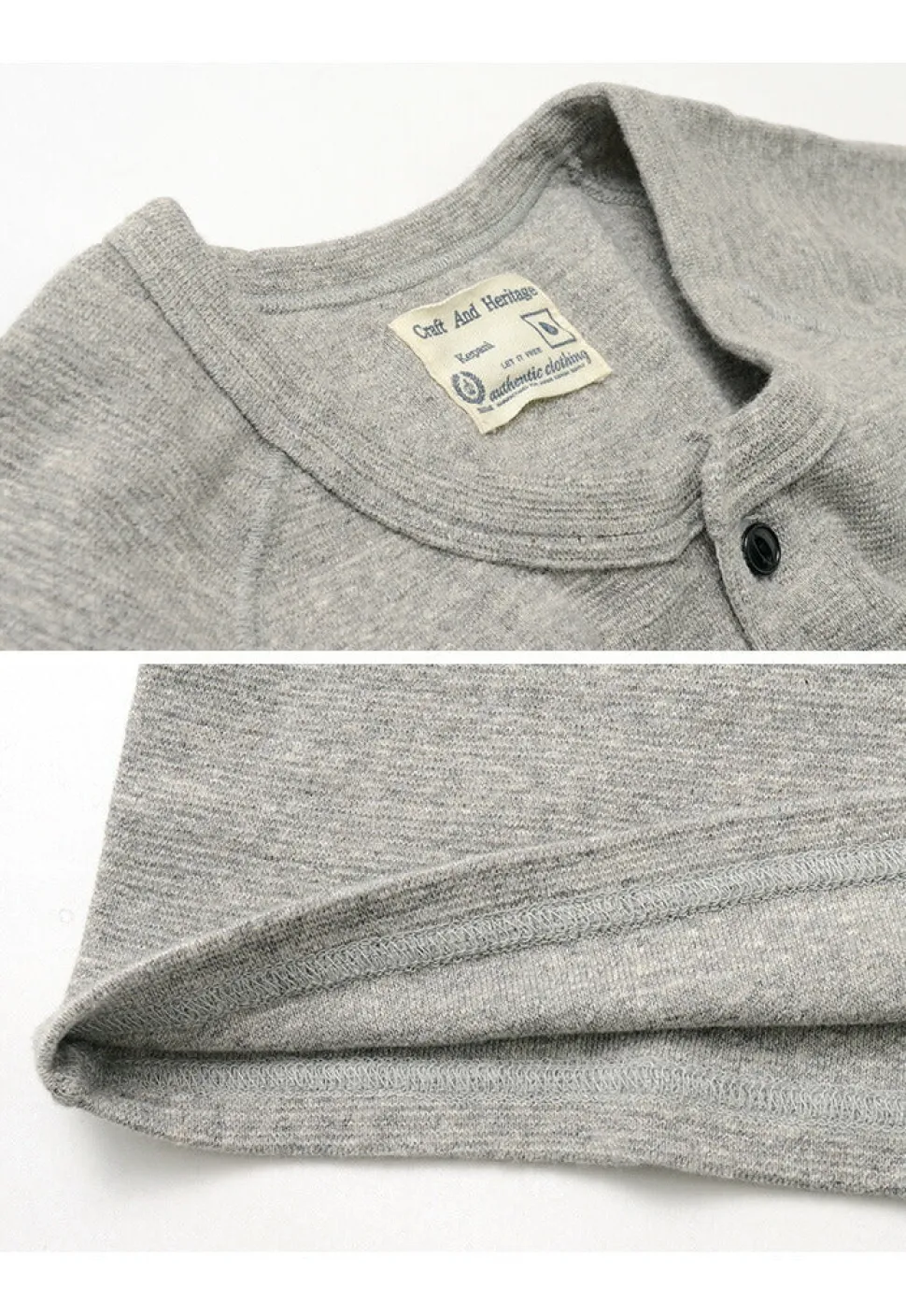 KEPANI / Raffy Spun Milled Henry Neck T-Shirt