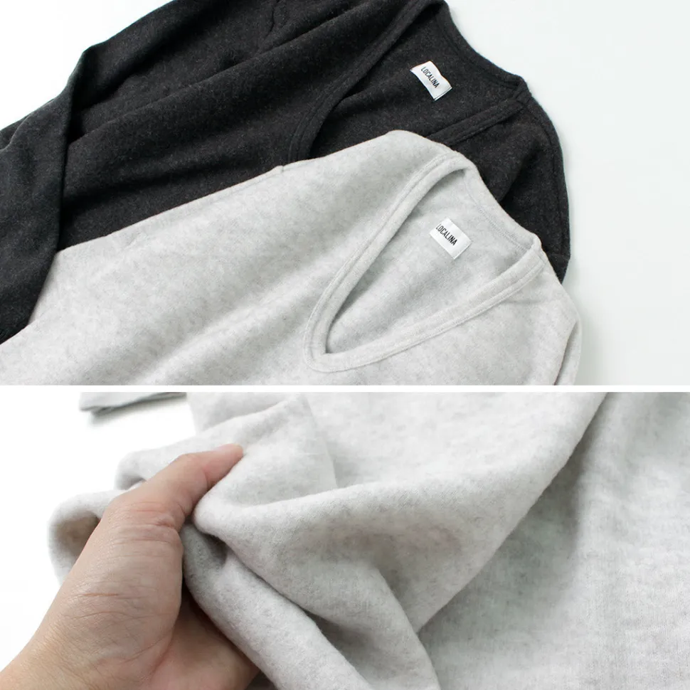 LOCALINA MERIYASU / U-Neck Cashmere Blend Long Sleeve Inner