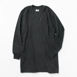 LOCALINA MERIYASU / U-Neck Cashmere Blend Long Sleeve Inner