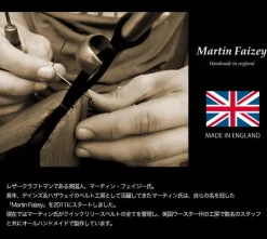 MARTIN FAIZEY / 1.25 inch (30mm) quick release leather belt