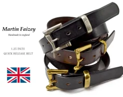 MARTIN FAIZEY / 1.25 inch (30mm) quick release leather belt