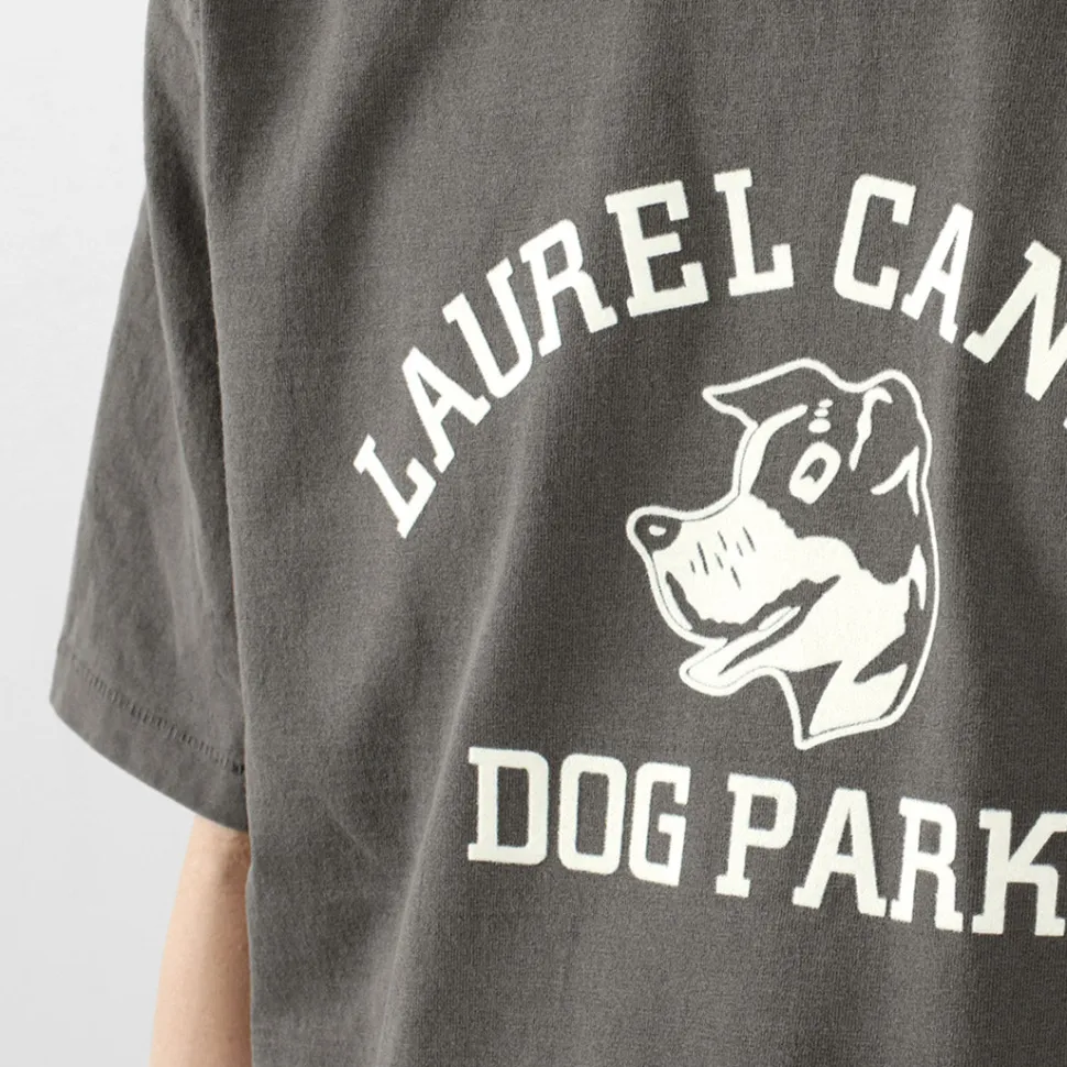 MIXTA / Basic crew print T-shirt (dog park)