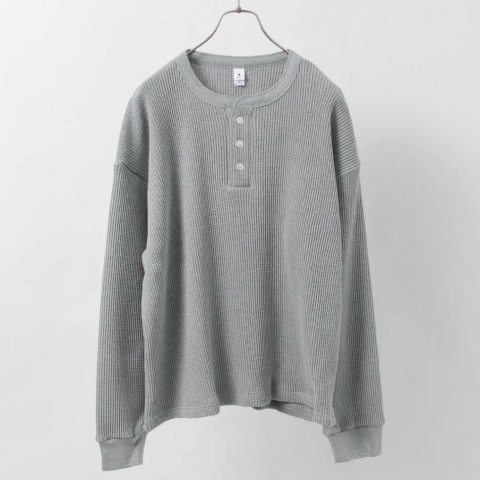 MOC T / Heavy Neon Waffle Henry Neck Pullover