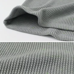 MOC T / Heavy Neon Waffle Henry Neck Pullover
