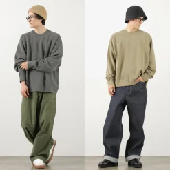 MOC T / Neon Script Loopwheel Overdyed Raglan Long Sleeve Sweatshirt
