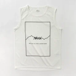 NANGA / Dry mix frame logo tank top T-shirt