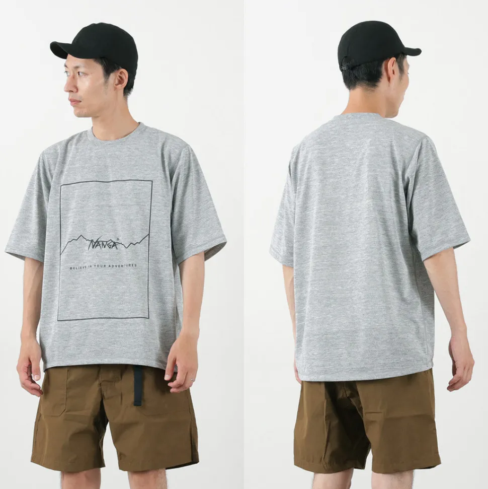NANGA / Dry Mix Frame Logo Tee