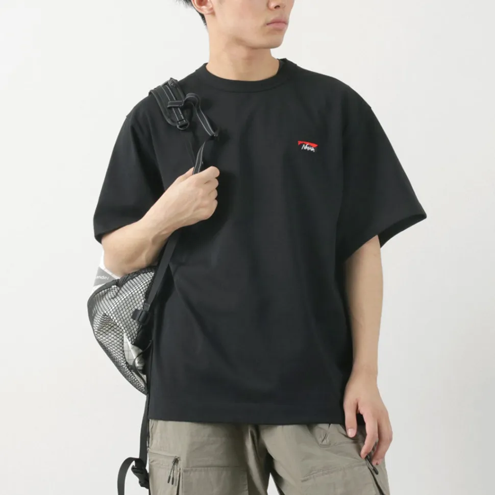 NANGA / Eco Hybrid Box Logo Embroidery T-Shirt