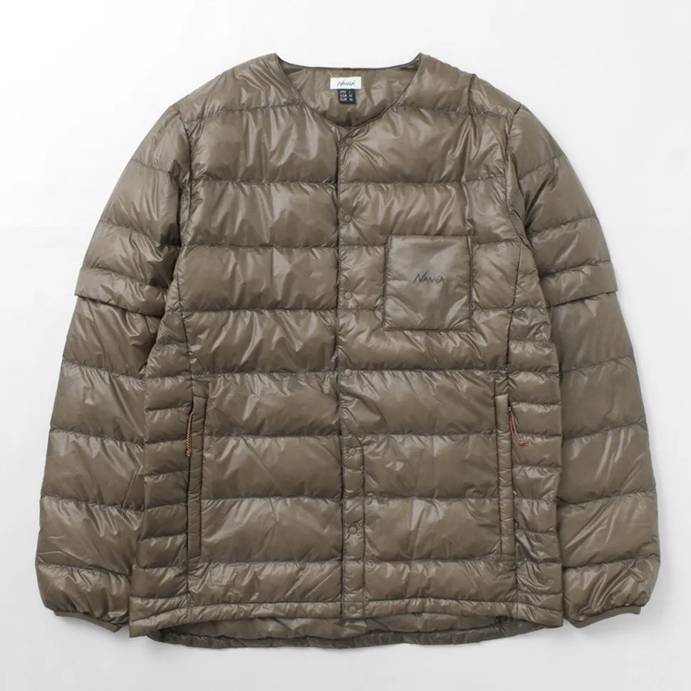 NANGA / Inner Down Cardigan Detachable Sleeve
