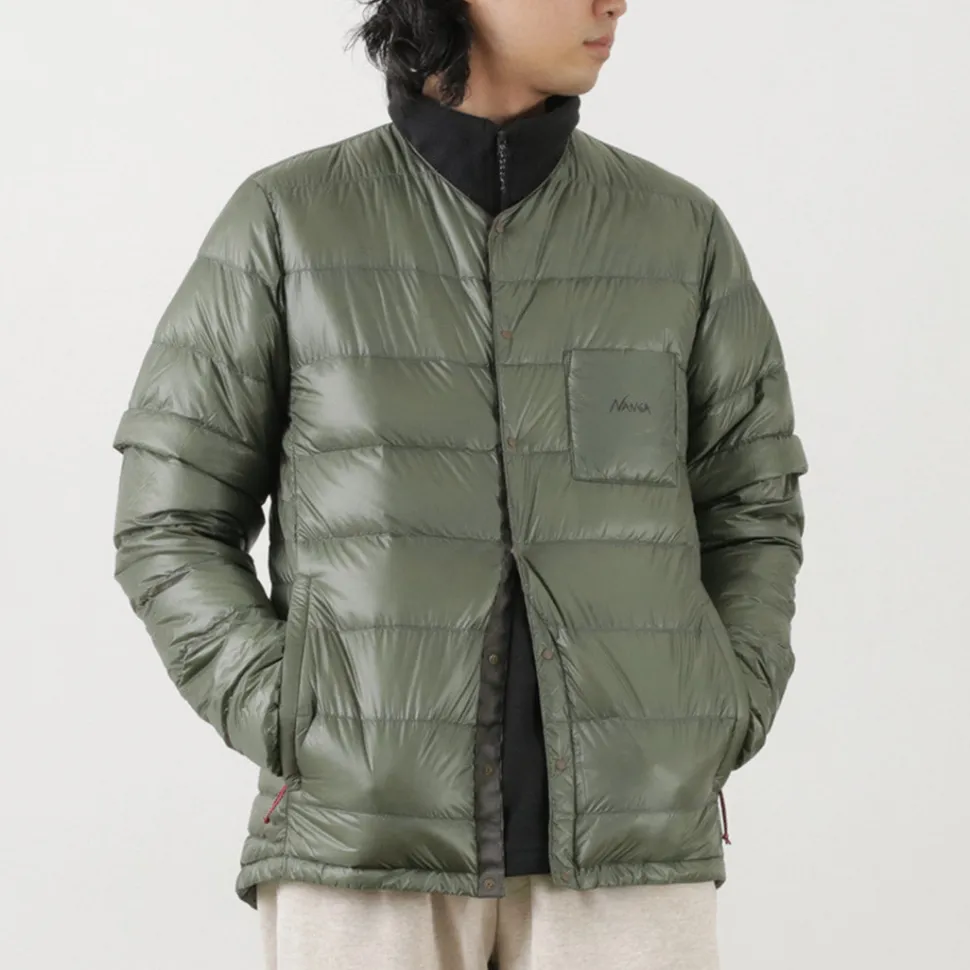 NANGA / Inner Down Cardigan Detachable Sleeve