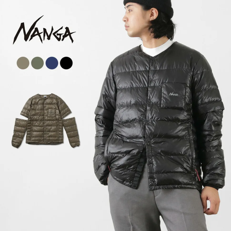NANGA / Inner Down Cardigan Detachable Sleeve