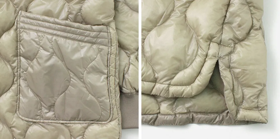 NANGA / Onion quilt down half coat