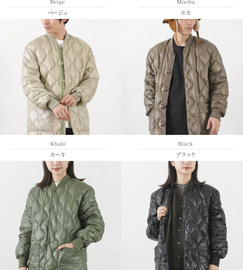 NANGA / Onion quilt down half coat