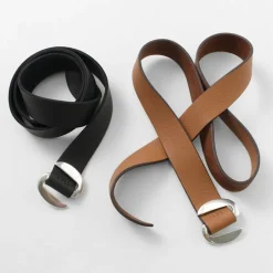 ORCIANI / Hunting Double Suede and Leather Belt S-Buckle