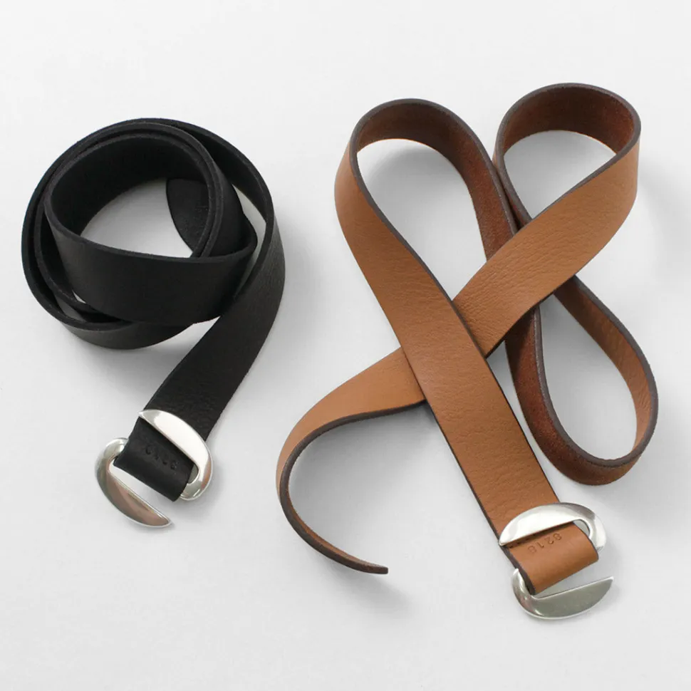 ORCIANI / Hunting Double Suede and Leather Belt S-Buckle