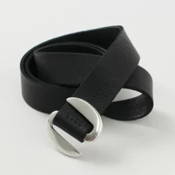ORCIANI / Hunting Double Suede and Leather Belt S-Buckle