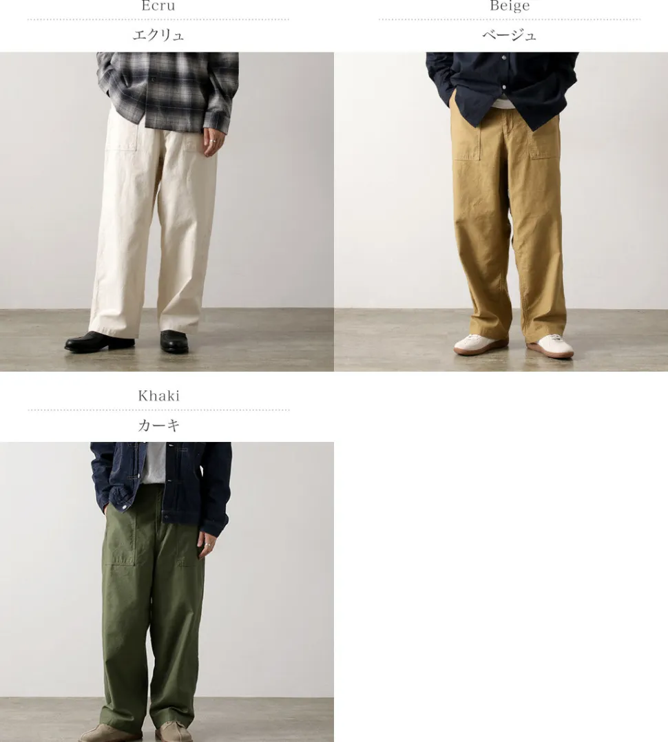 ORDINARY FITS / James Fatigue Back Satin