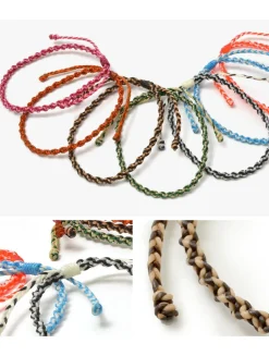PHADUA / Anklet Wax Cord 2 Tone