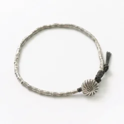 PHADUA / Karen Silver Beaded Concho Anklet