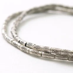 PHADUA / Karen Silver Beaded Concho Anklet