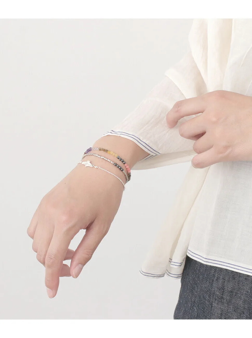 PHADUA / Multi Stone Wrap Bracelet