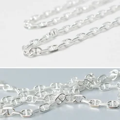PHADUA / Semi solid anchor chain bracelet 925 silver