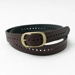 PHADUA / Sizeless Perforated Leather Belt